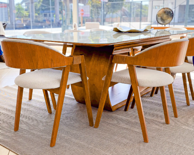 Conjunto Mesa Decora 3,00 + 10 Cadeiras Nicole