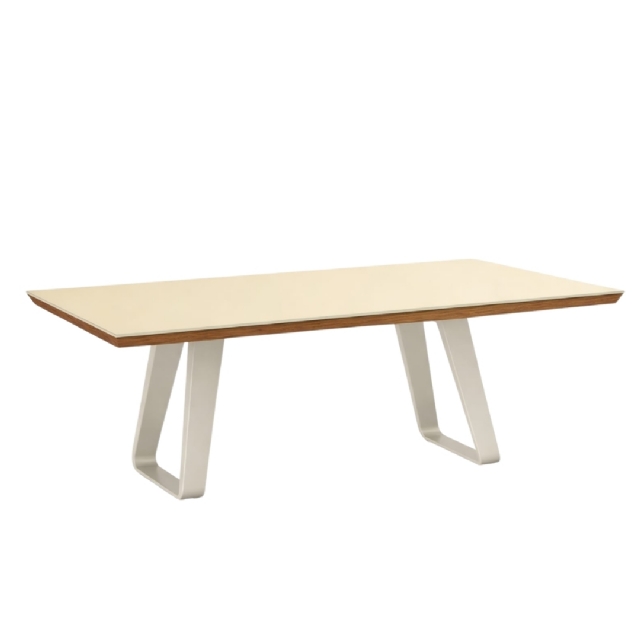 Conjunto Mesa Suiça 2,20 + 8 Cadeiras Claudia