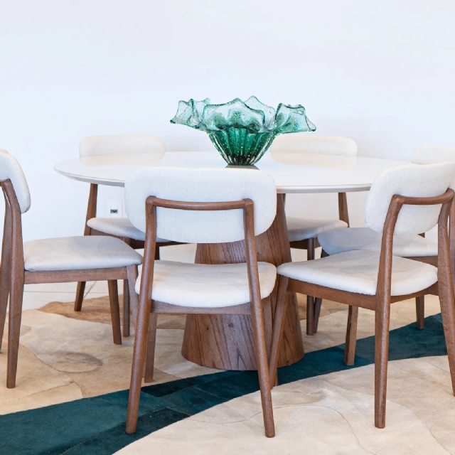 Mesa Duna 1,20 - 1,50 Off White/Castanho
