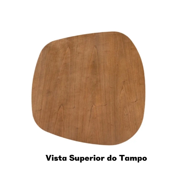 Mesa Bahia Orgânica 1,30 x 130 - Amadeirado Cinamomo