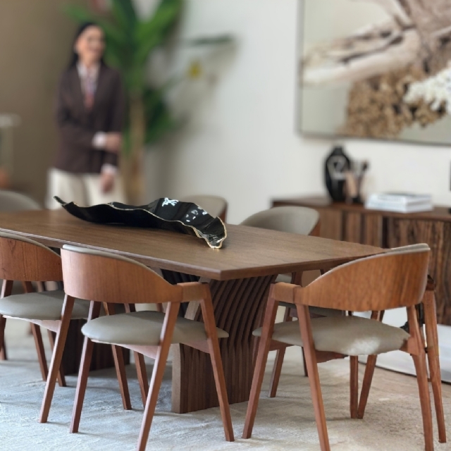Conjunto Mesa York 2,20m + 8 Cadeiras Aurora Courissimo